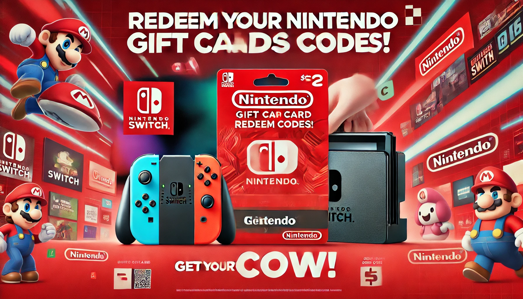 Nintendo Gift Card Redeem Codes: 100% Working Methods